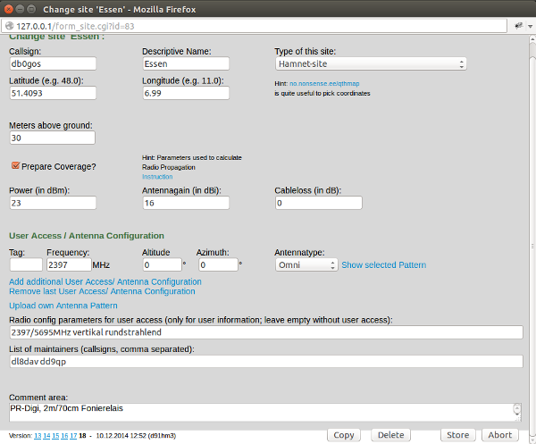 hamnetdb preview settings